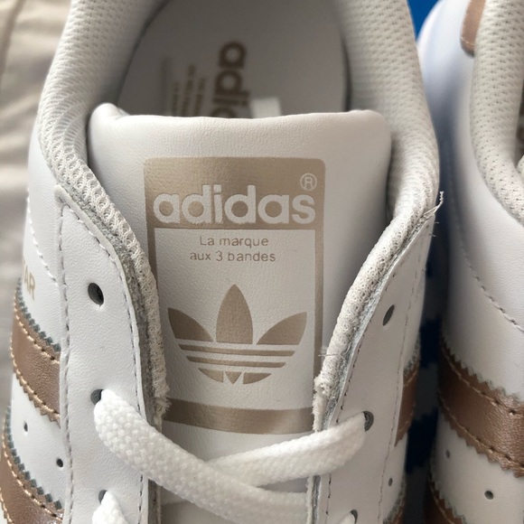 Adidas Superstar White/Rosegold - Picture 7 of 8